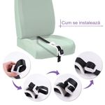 Auto si Moto - Piese auto si accesorii - Interior auto - Accesorii interior - Deviator Centura de Siguranta, pentru Burtica Gravidelor, Universal, Ajustabil, 21x6 cm, Model Delfin Alb - Infinity.ro