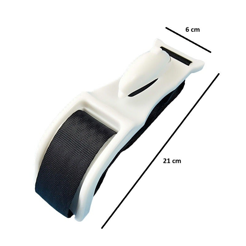 Auto si Moto - Piese auto si accesorii - Interior auto - Accesorii interior - Deviator Centura de Siguranta, pentru Burtica Gravidelor, Universal, Ajustabil, 21x6 cm, Model Delfin Alb - Infinity.ro