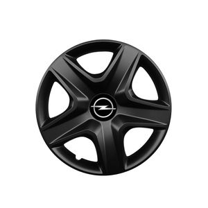 Set 4 capace roti 15 inchi (R15) compatibile OPEL, Model 340 Black
