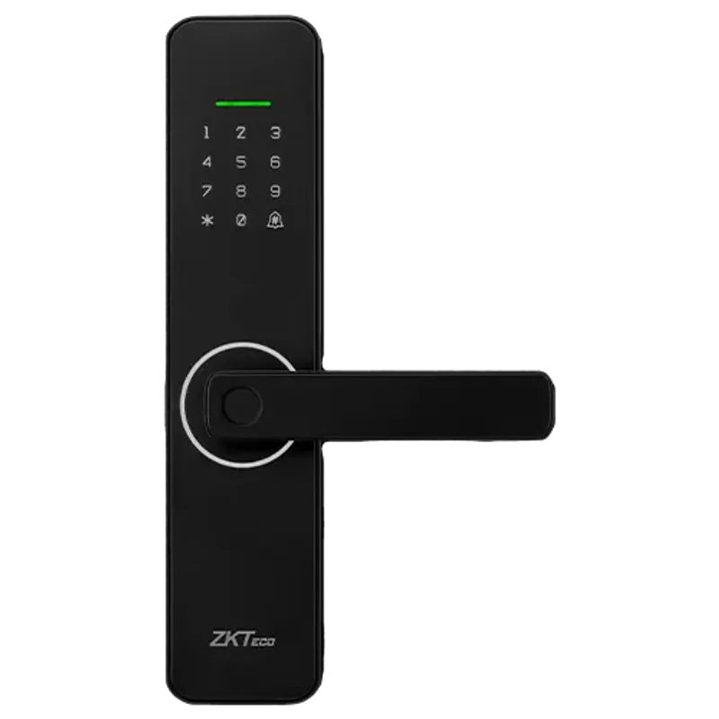 Casa si Gradina - Electrice - Smart Home - Control acces si accesorii - Incuietoare hoteliera WiFi, cititor de amprenta, carduri, tastatura IoT Smart Lock - ZKTeco DL-ML100 - Infinity.ro