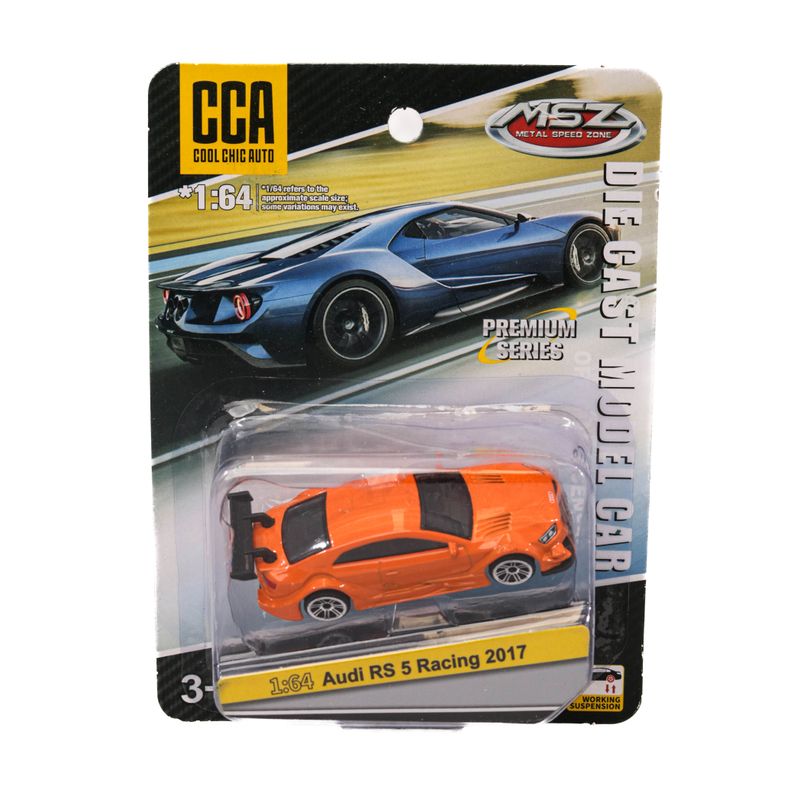 Jucarii, Copii si Bebe - Jucarii si jocuri - Vehicule si jucarii cu telecomanda - Masinute - Masinuta Audi RS 5 Racing 2017 MSZ 1:64 Portocaliu - Infinity.ro