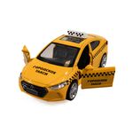 Jucarii, Copii si Bebe - Jucarii si jocuri - Vehicule si jucarii cu telecomanda - Masinute - MSZ Masinuta ELANTRA-Taxi 1:40 Galben - Infinity.ro