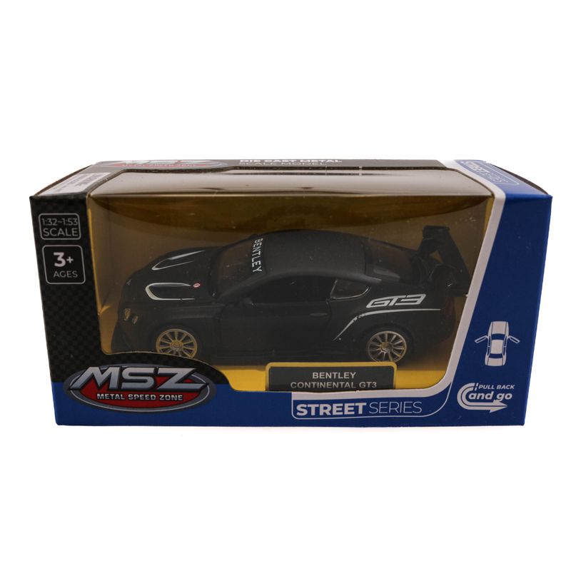 Jucarii, Copii si Bebe - Jucarii si jocuri - Vehicule si jucarii cu telecomanda - Masinute - Masinuta Bentley Continental GT3 1:43 Negru - Infinity.ro
