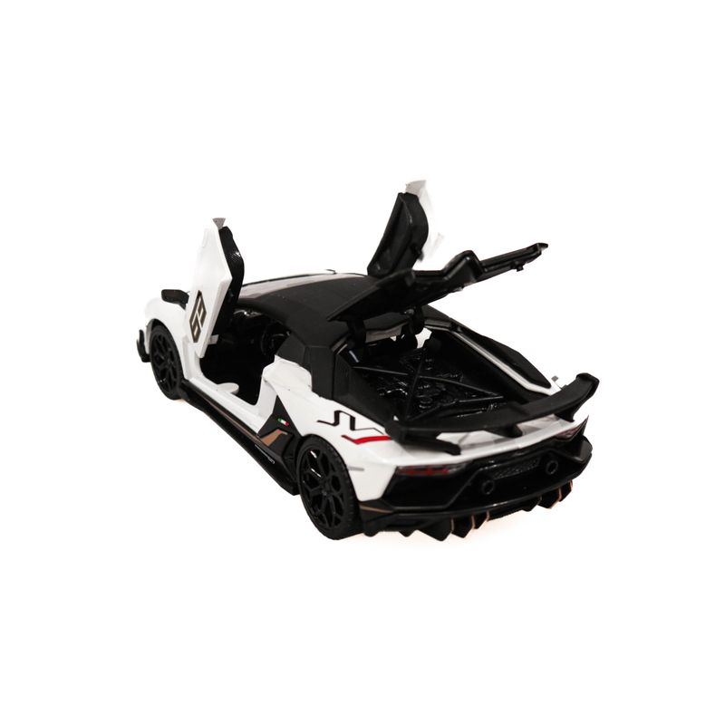 Jucarii, Copii si Bebe - Jucarii si jocuri - Vehicule si jucarii cu telecomanda - Masinute - Masinuta Lamborghini Aventador SVJ, MSZ, 1:32, Alb - Infinity.ro