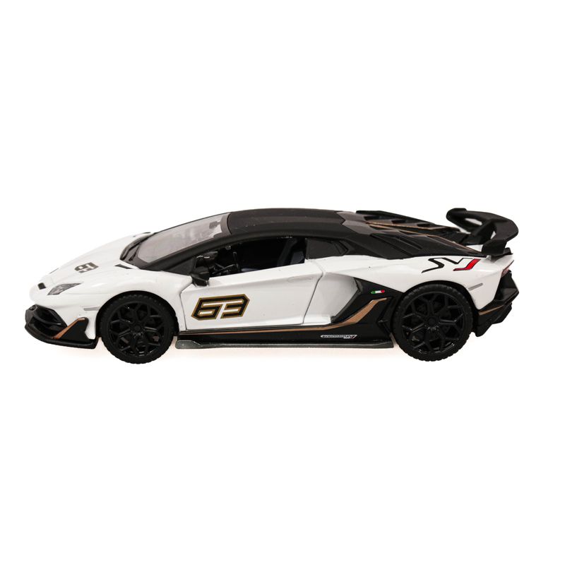 Jucarii, Copii si Bebe - Jucarii si jocuri - Vehicule si jucarii cu telecomanda - Masinute - Masinuta Lamborghini Aventador SVJ, MSZ, 1:32, Alb - Infinity.ro