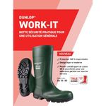 Casa si Gradina - Constructii - Echipamente de lucru - Incaltaminte protectia muncii - Cizme de protectie, Dunlop S5, Work-it, bombeu metalic 37 - Infinity.ro