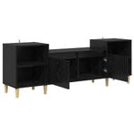 Casa si Gradina - Mobilier - Comode si corpuri - Comode - Cabinet TV Stejar Negru 160 x 35 x 55 cm Lemn compozit - Infinity.ro