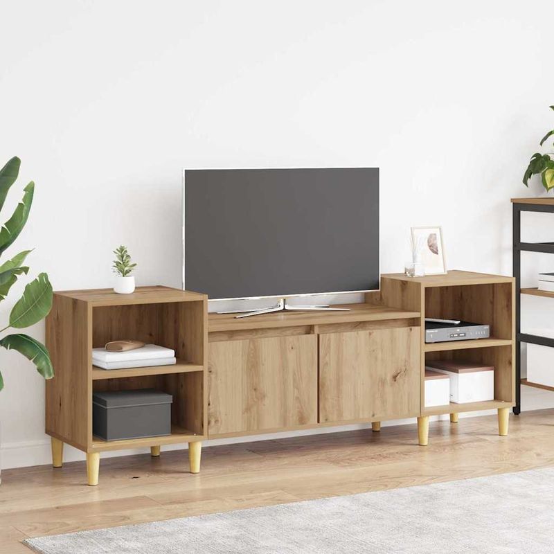 Casa si Gradina - Mobilier - Comode si corpuri - Comode - Cabinet TV Stejar Artizanal 160 x 35 x 55 cm Lemn compozit - Infinity.ro