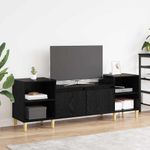 Casa si Gradina - Mobilier - Comode si corpuri - Comode - Cabinet TV Stejar Negru 160 x 35 x 55 cm Lemn compozit - Infinity.ro