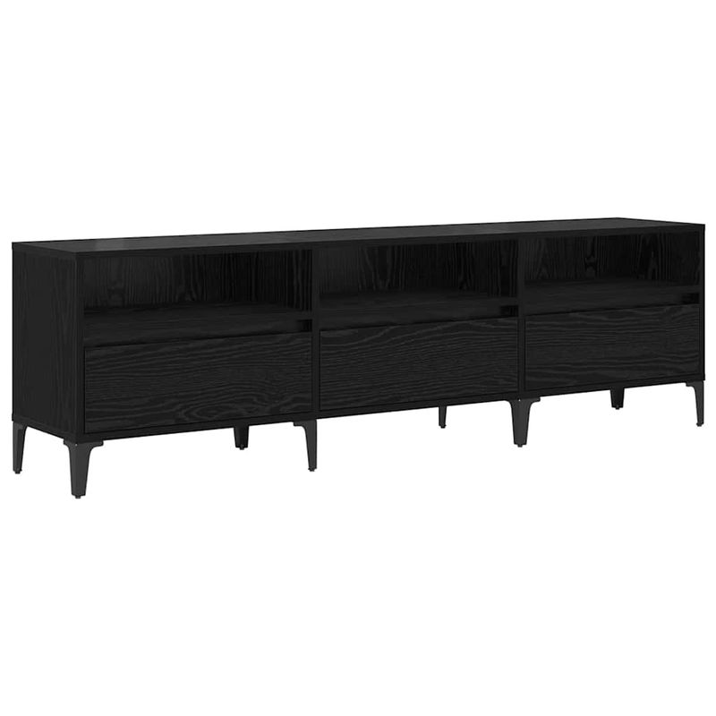 Casa si Gradina - Mobilier - Comode si corpuri - Comode - Cabinet TV Stejar negru 150 x 30 x 44.5 cm Lemn compozit - Infinity.ro