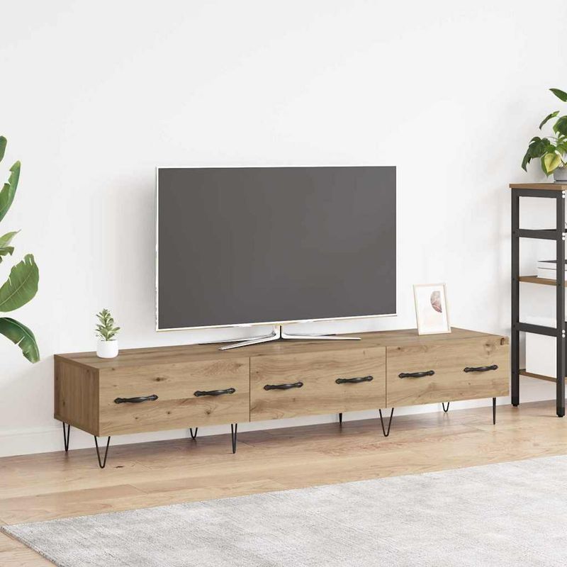 Casa si Gradina - Mobilier - Comode si corpuri - Comode - Cabinet TV stejar artizanal 150 x 36 x 30 cm Lemn compozit - Infinity.ro