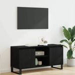 Casa si Gradina - Mobilier - Comode si corpuri - Comode - Cabinet TV Stejar Negru 104 x 35 x 50 cm Lemn compozit - Infinity.ro