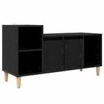 Casa si Gradina - Mobilier - Comode si corpuri - Comode - Cabinet TV Stejar Negru 100 x 35 x 55 cm Lemn compozit - Infinity.ro