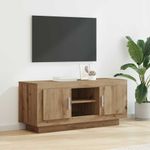 Casa si Gradina - Mobilier - Comode si corpuri - Comode - Cabinet TV Stejar Artizanal 102 x 35 x 45 cm Lemn compozit - Infinity.ro