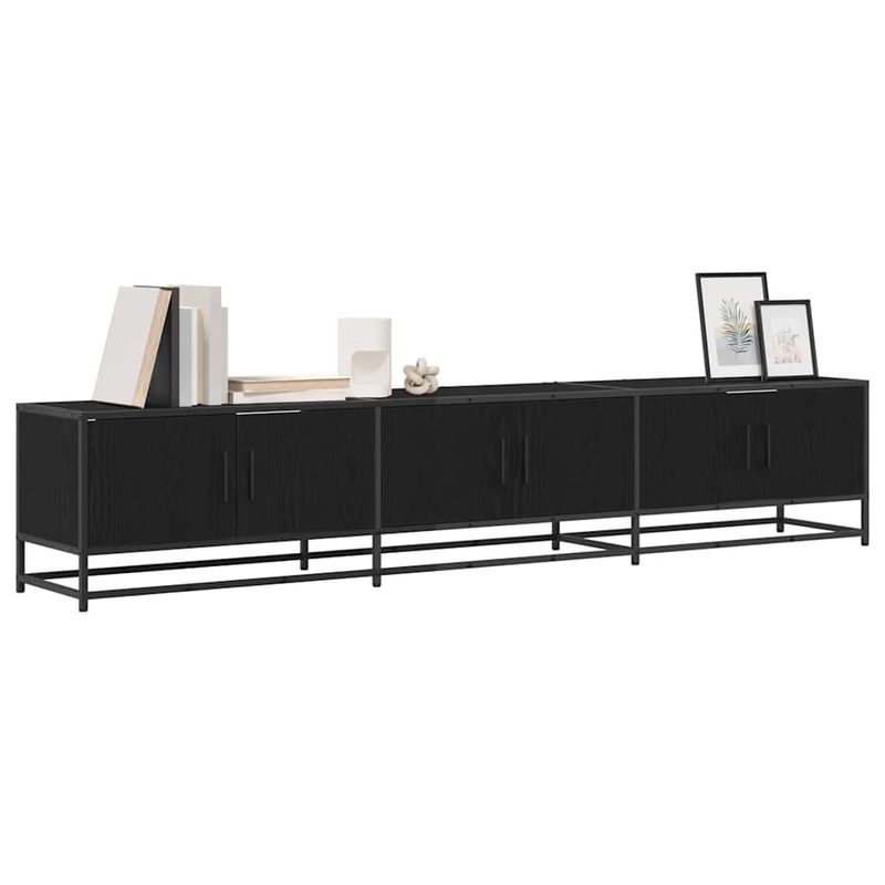 Casa si Gradina - Mobilier - Comode si corpuri - Comode - Cabinet TV Stejar negru 210 x 35 x 41 cm Lemn compozit - Infinity.ro