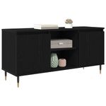 Casa si Gradina - Mobilier - Comode si corpuri - Comode - Cabinet TV Stejar Negru 104 x 35 x 50 cm Lemn compozit - Infinity.ro