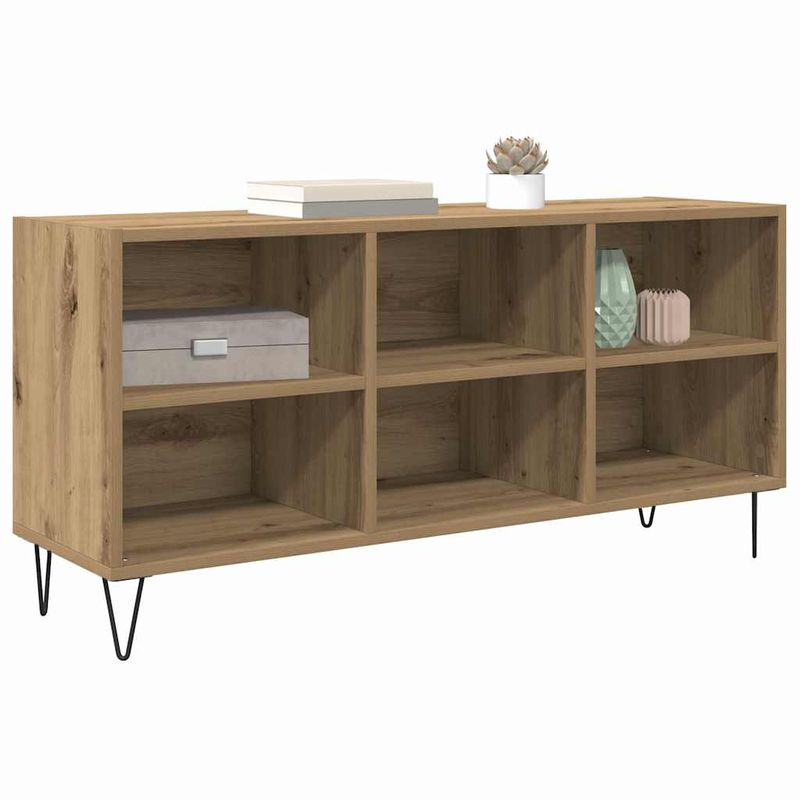 Casa si Gradina - Mobilier - Comode si corpuri - Comode - Cabinet TV Stejar Artizanal 103,5 x 30 x 50 cm Lemn compozit - Infinity.ro