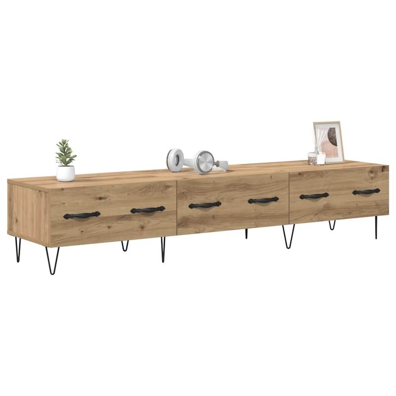 Casa si Gradina - Mobilier - Comode si corpuri - Comode - Cabinet TV stejar artizanal 150 x 36 x 30 cm Lemn compozit - Infinity.ro
