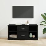 Casa si Gradina - Mobilier - Comode si corpuri - Comode - Cabinet TV Stejar Negru 99,5 x 35,5 x 48 cm Lemn compozit - Infinity.ro