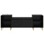 Casa si Gradina - Mobilier - Comode si corpuri - Comode - Cabinet TV Stejar Negru 160 x 35 x 55 cm Lemn compozit - Infinity.ro