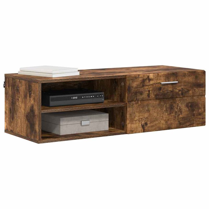 Casa si Gradina - Mobilier - Seturi de mobilier - Seturi living - Cabinet TV Stejar afumat 100.5 x 39 x 30 cm Lemn compozit - Infinity.ro