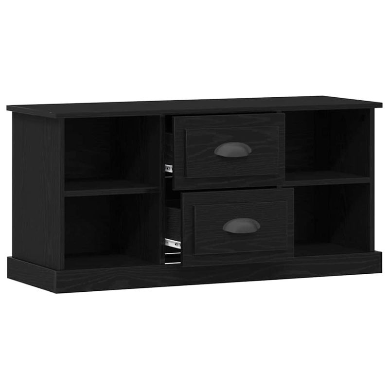 Casa si Gradina - Mobilier - Comode si corpuri - Comode - Cabinet TV Stejar Negru 99,5 x 35,5 x 48 cm Lemn compozit - Infinity.ro