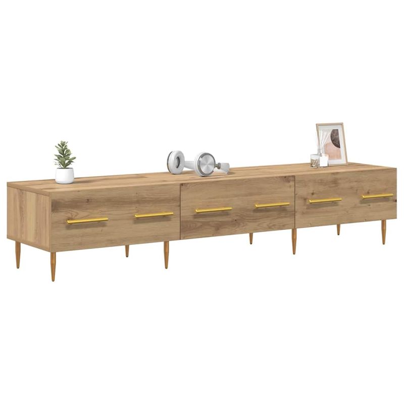 Casa si Gradina - Mobilier - Comode si corpuri - Comode - Cabinet TV Stejar Artizanal 150 x 36 x 30 cm Lemn compozit - Infinity.ro