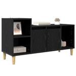 Casa si Gradina - Mobilier - Comode si corpuri - Comode - Cabinet TV Stejar Negru 100 x 35 x 55 cm Lemn compozit - Infinity.ro
