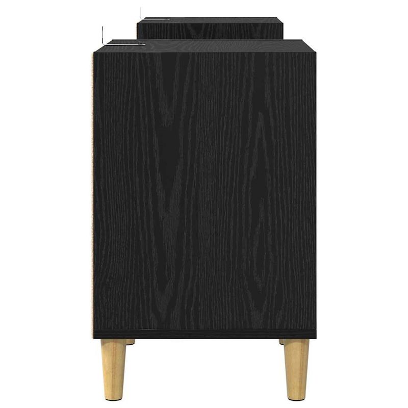 Casa si Gradina - Mobilier - Comode si corpuri - Comode - Cabinet TV Stejar Negru 160 x 35 x 55 cm Lemn compozit - Infinity.ro