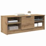 Casa si Gradina - Mobilier - Comode si corpuri - Comode - Cabinet TV Stejar Artizanal 102 x 35 x 36,5 cm Lemn compozit - Infinity.ro