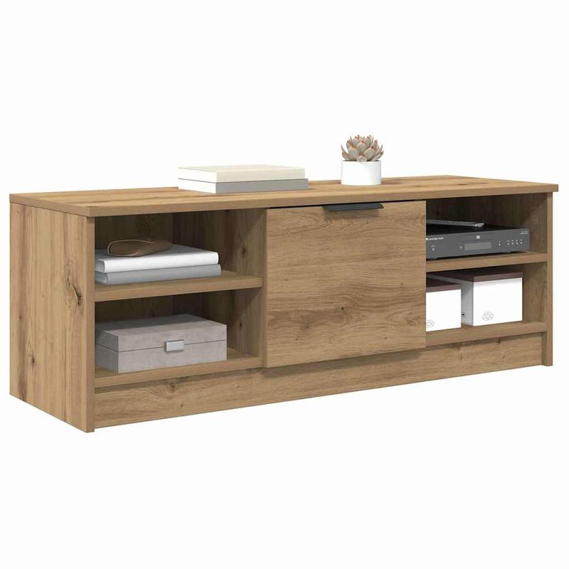 Casa si Gradina - Mobilier - Comode si corpuri - Comode - Cabinet TV Stejar Artizanal 102 x 35 x 36,5 cm Lemn compozit - Infinity.ro