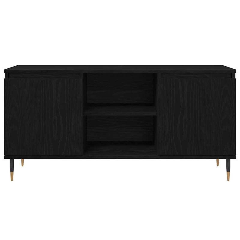 Casa si Gradina - Mobilier - Comode si corpuri - Comode - Cabinet TV Stejar Negru 104 x 35 x 50 cm Lemn compozit - Infinity.ro