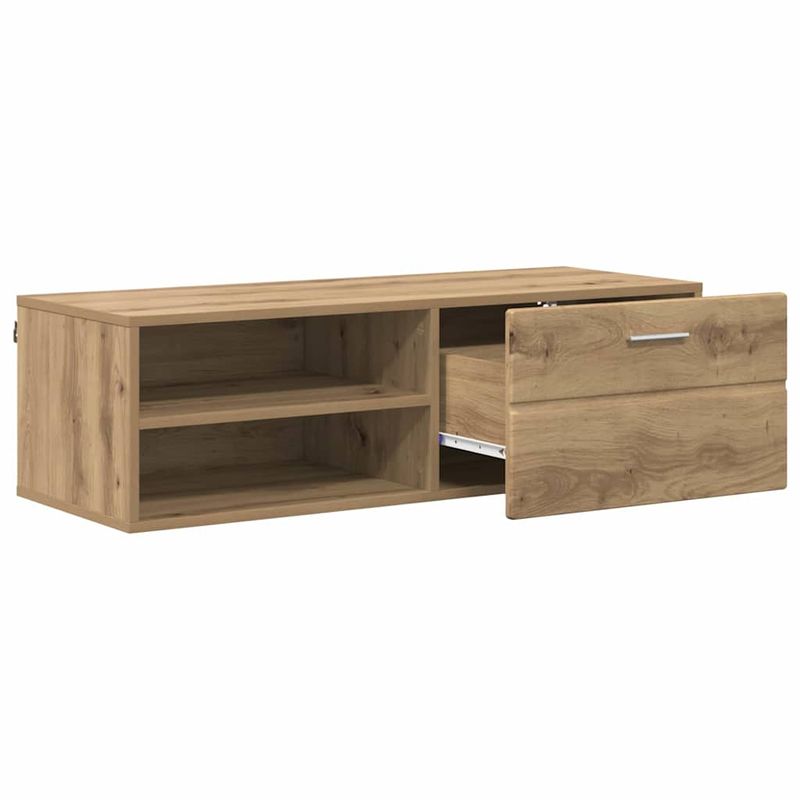 Casa si Gradina - Mobilier - Seturi de mobilier - Seturi living - Cabinet TV stejar artizanal 100.5 x 39 x 30 cm Lemn compozit - Infinity.ro