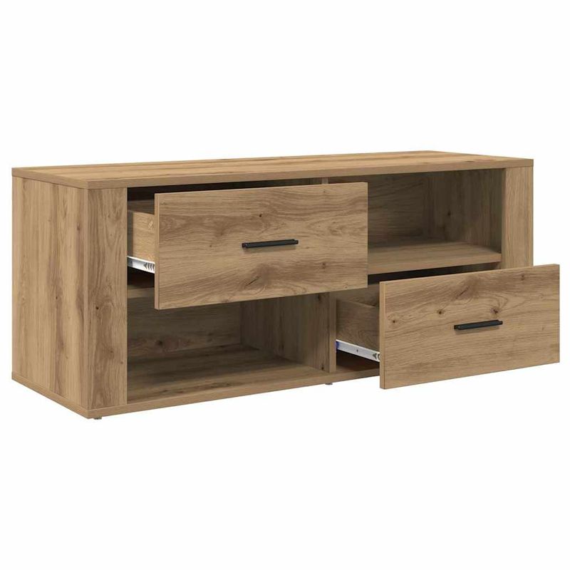 Casa si Gradina - Mobilier - Comode si corpuri - Comode - Cabinet TV Stejar Artizanal 100 x 35 x 40 cm Lemn compozit - Infinity.ro