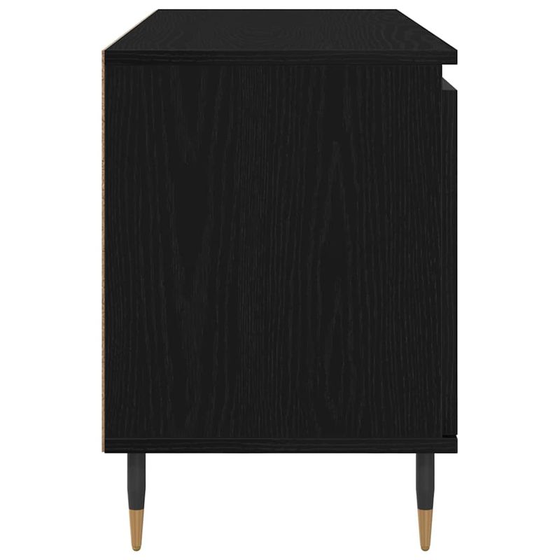 Casa si Gradina - Mobilier - Comode si corpuri - Comode - Cabinet TV Stejar Negru 104 x 35 x 50 cm Lemn compozit - Infinity.ro