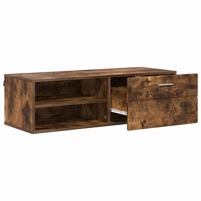 Casa si Gradina - Mobilier - Seturi de mobilier - Seturi living - Cabinet TV Stejar afumat 100.5 x 39 x 30 cm Lemn compozit - Infinity.ro