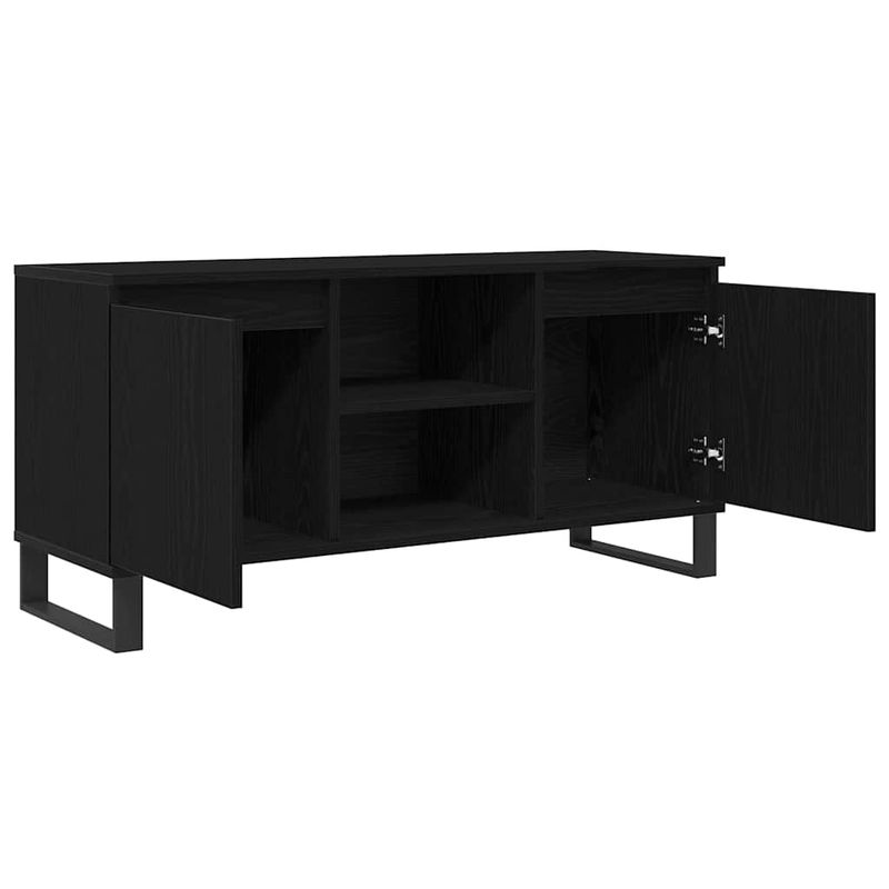 Casa si Gradina - Mobilier - Comode si corpuri - Comode - Cabinet TV Stejar Negru 104 x 35 x 50 cm Lemn compozit - Infinity.ro