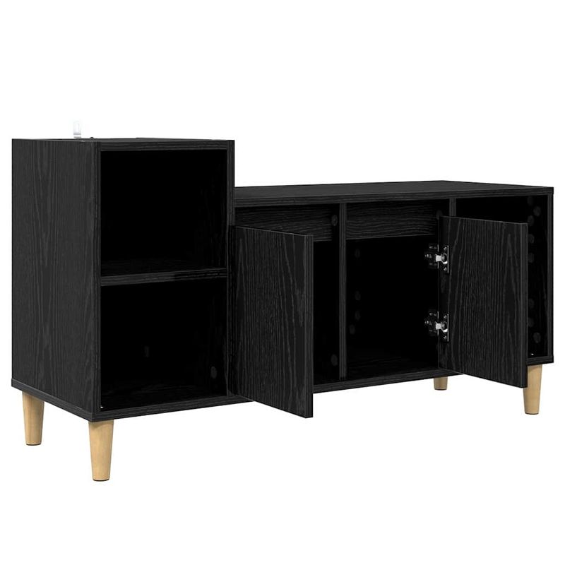 Casa si Gradina - Mobilier - Comode si corpuri - Comode - Cabinet TV Stejar Negru 100 x 35 x 55 cm Lemn compozit - Infinity.ro