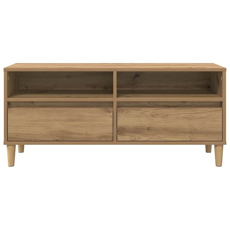 Casa si Gradina - Mobilier - Comode si corpuri - Comode - Cabinet TV Stejar Artizanal 100 x 34,5 x 44,5 cm Lemn compozit - Infinity.ro