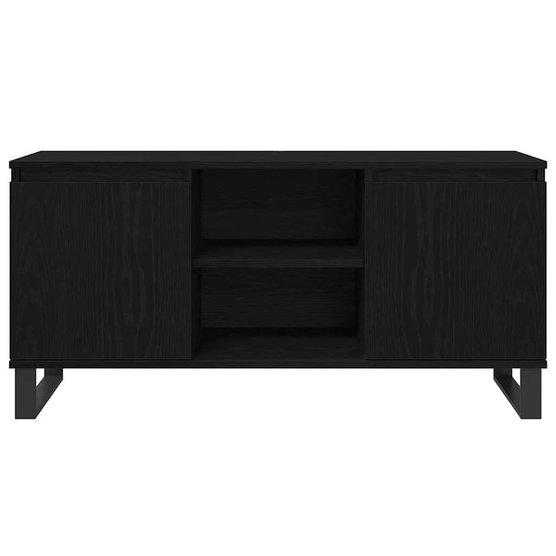 Casa si Gradina - Mobilier - Comode si corpuri - Comode - Cabinet TV Stejar Negru 104 x 35 x 50 cm Lemn compozit - Infinity.ro