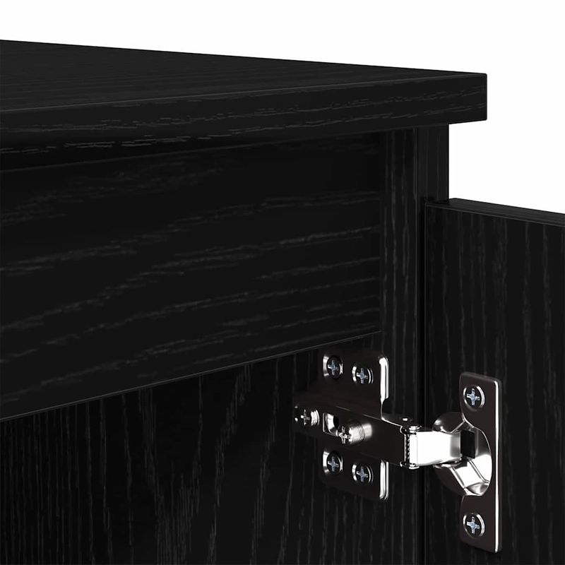 Casa si Gradina - Mobilier - Comode si corpuri - Comode - Cabinet TV Stejar Negru 104 x 35 x 50 cm Lemn compozit - Infinity.ro