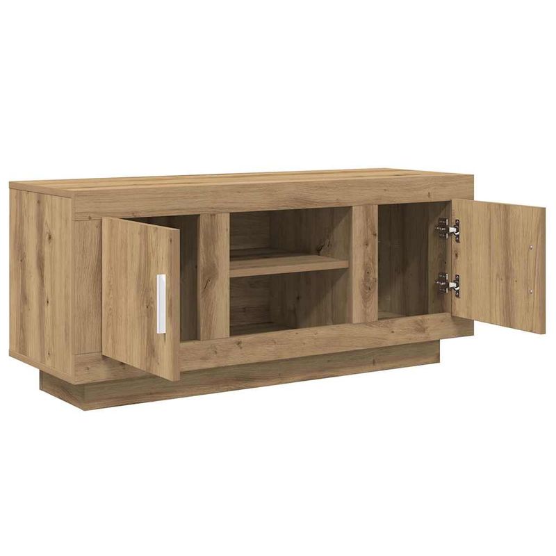 Casa si Gradina - Mobilier - Comode si corpuri - Comode - Cabinet TV Stejar Artizanal 102 x 35 x 45 cm Lemn compozit - Infinity.ro