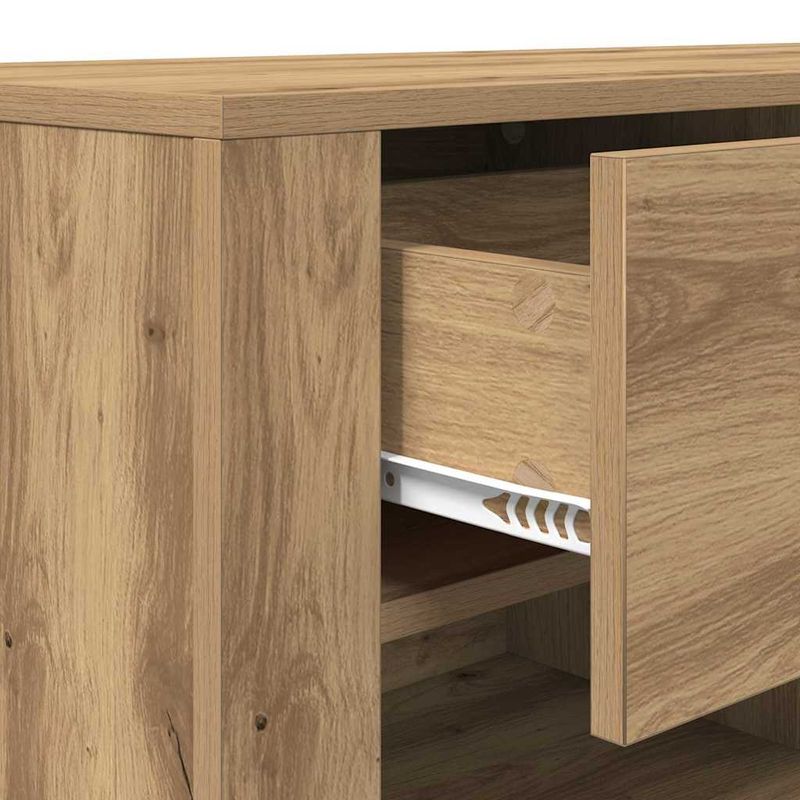 Casa si Gradina - Mobilier - Comode si corpuri - Comode - Cabinet TV Stejar Artizanal 100 x 35 x 40 cm Lemn compozit - Infinity.ro