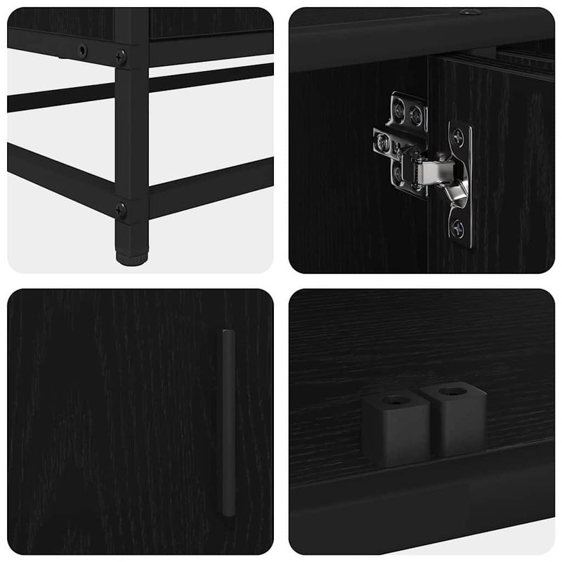 Casa si Gradina - Mobilier - Comode si corpuri - Comode - Cabinet TV Stejar negru 210 x 35 x 41 cm Lemn compozit - Infinity.ro