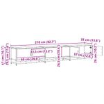 Casa si Gradina - Mobilier - Comode si corpuri - Comode - Cabinet TV Stejar negru 210 x 35 x 41 cm Lemn compozit - Infinity.ro