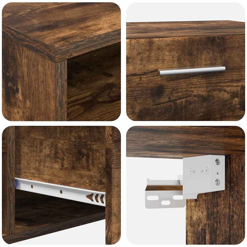 Casa si Gradina - Mobilier - Seturi de mobilier - Seturi living - Cabinet TV Stejar afumat 100.5 x 39 x 30 cm Lemn compozit - Infinity.ro