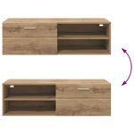 Casa si Gradina - Mobilier - Seturi de mobilier - Seturi living - Cabinet TV stejar artizanal 100.5 x 39 x 30 cm Lemn compozit - Infinity.ro