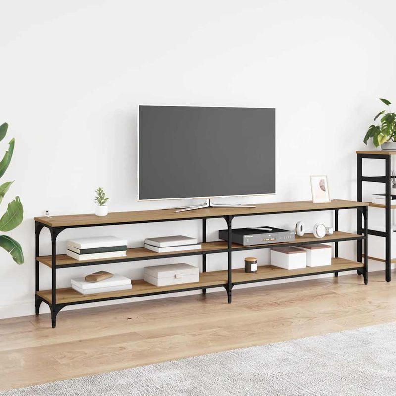 Casa si Gradina - Mobilier - Comode si corpuri - Comode - Cabinet TV Stejar Artizanal 200 x 30 x 50 cm - Infinity.ro