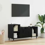 Casa si Gradina - Mobilier - Comode si corpuri - Comode - Cabinet TV Stejar Negru 100 x 35 x 55 cm Lemn compozit - Infinity.ro