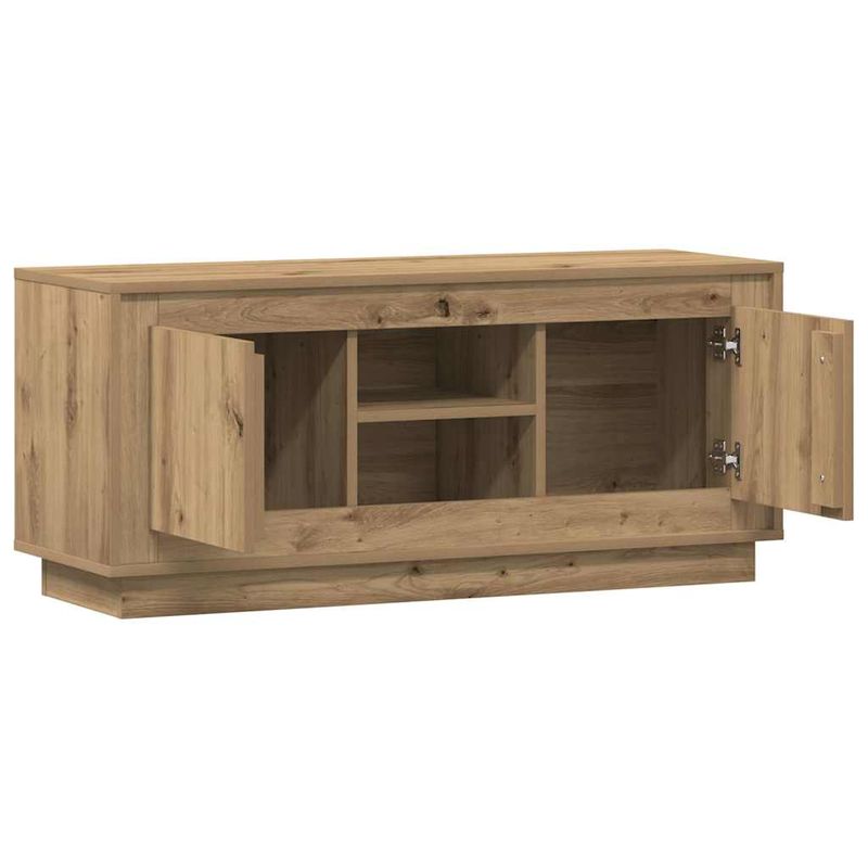 Casa si Gradina - Mobilier - Comode si corpuri - Comode - Cabinet TV Stejar Artizanal 102 x 35 x 45 cm Lemn compozit - Infinity.ro